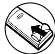 DENON DVD-557 - Mise en place des piles - 3