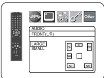 AUDIO FRONT(L/R) LARGE SMALL