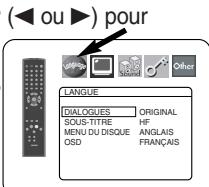 DENON DVD-757 - Réglage de la langue - 1