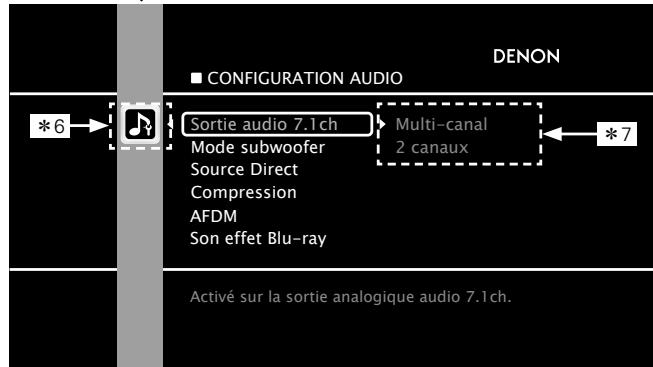 DENON DVD-A-1UD - Exemples d'affi chages de l'écran de menu l'interface graphique GUI - 3
