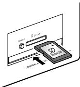 DENON DVD-A-1UD - Insertion d'une carte mémoire SD - 1