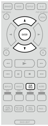 DENON DVD-A-1UD - Passer du sous-titre principal au sous-titre secondaire et au style de sous-titre sur un BD - 2