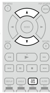 DENON DVD-A-1UD - Sélection de sous-titres de fichier DVD-Veridéo et DivX® - 2