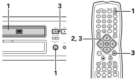 DENON DVD-A11 - Anhören von MP3 CD, CD-Rs und CD-RWs - 1