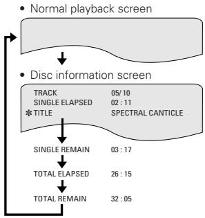 DENON DVD-A11 - USING THE ON-SCREEN DISPLAY - 3