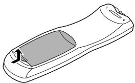 DENON DVD-A11 - Inserting Batteries - 1