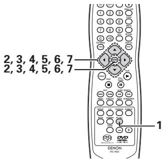 2, 3, 4, 5, 6, 7 2, 3, 4, 5, 6, 7 1 DENON