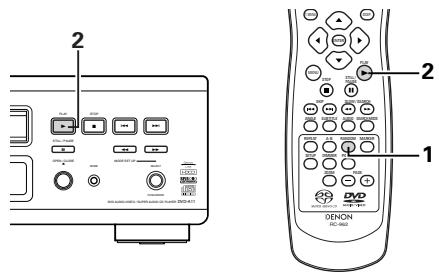 DENON DVD-A11 - LECTURE DES PISTES DANS L'ORDRE SOUHAITE - 1