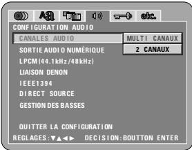 DENON DVD-A11 - GESTION DES BASSES - 1