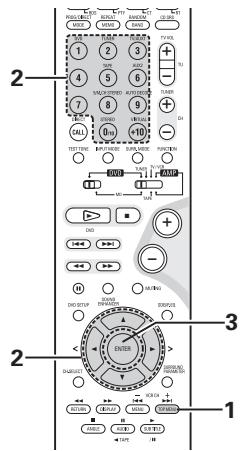 DENON DVD-M330 - Using the Top Menu - 2