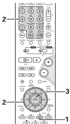 DENON DVD-M330 - Using the DVD Menu - 1