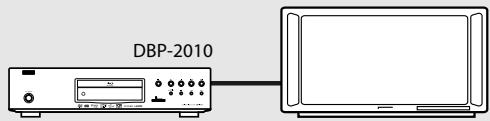 DENON DBP-2010 - Lecture avec une connexion directe à un téléviseur - 1