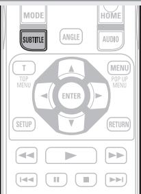 DENON DBP-2012UDC - Press SUBTITLE during playback. - 2