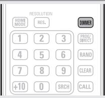 DENON DBP-2012UDC - Press DIMMER. - 2