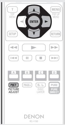 DENON DBP-2012UDC - Adjusting the picture quality (Picture control) - 2