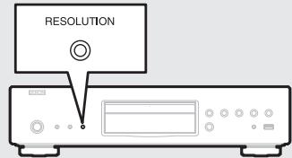 DENON DBP-2012UDC - Press RESOLUTION according to the resolution of the connected television (page 25). - 2