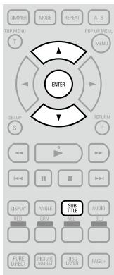 DENON DBP-4010UDCI - Switching a BD's Primary Subtitle/Secondary Subtitle and Subtitle Style - 3