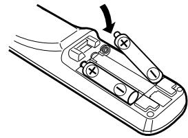 DENON DBP-4010UDCI - Inserting the Batteries - 2
