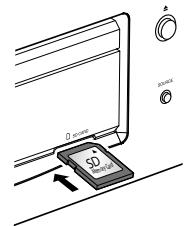 DENON DBP-4010UDCI - Inserting an SD Memory Card - 1