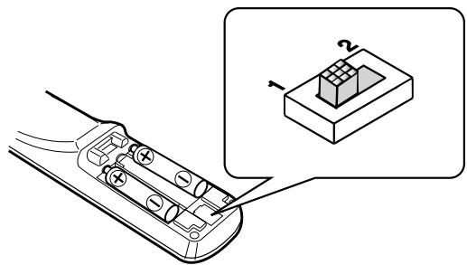 DENON DBP-4010UDCI - Remote Control Settings (Remote Control Side) - 1