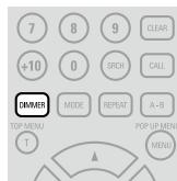 DENON DBP-4010UDCI - Changing the Brightness of the Display (Dimmer Control) - 1