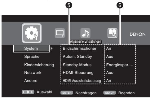 DENON DBP2012UD - □ Menuäauswahl-Bildschirm (Hauptmenu) - 3