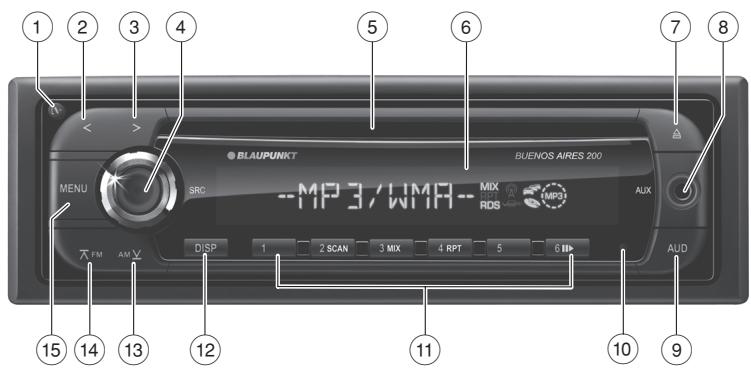 BLAUPUNKT BUENOS AIRES 200 - Abmessungen und Gewicht - 1