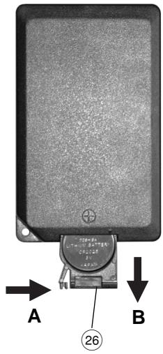 BLAUPUNKT IVMR-7002 - Remplacement de la pile dans la télécommande - 1