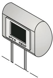 BLAUPUNKT IVMS-6502 - Vérifier, régler l'écran et poser les bandes Velcro - 1