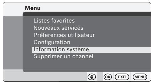 BLAUPUNKT IVTV-05 LF - Affichage des informations système - 2