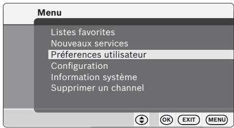 BLAUPUNKT IVTV-05 LF - Réglage de la langue du sous-titrage - 1