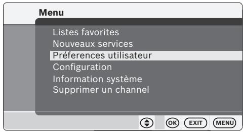 BLAUPUNKT IVTV-05 LF - Réglage de la langue du menu - 1