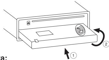 BLAUPUNKT MAUI MP36 - Colocacion del panel de control - 1