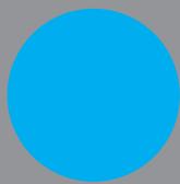 Forme circulaire bleue unie sur fond gris (sans texte ni symboles)