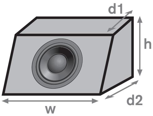 BLAUPUNKT TSW 1000 - BLAUPUNKT SAMPLE ENCLOSURE SIZES - 2