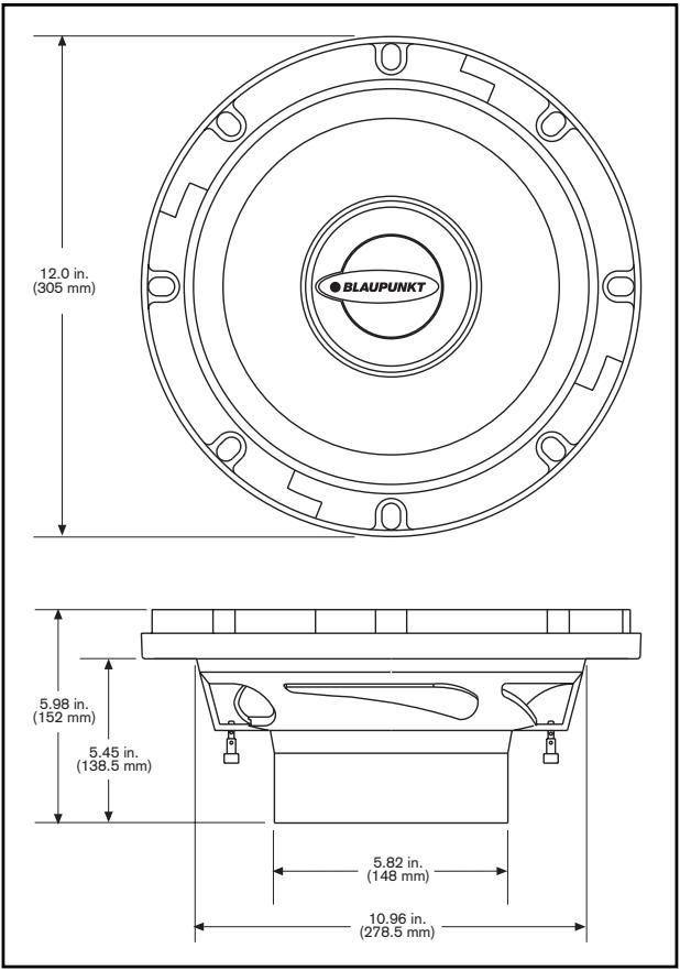 BLAUPUNKT TSW 1000 - BEREKENINGEN OPPERVLAKTE EN INHOUD - 6
