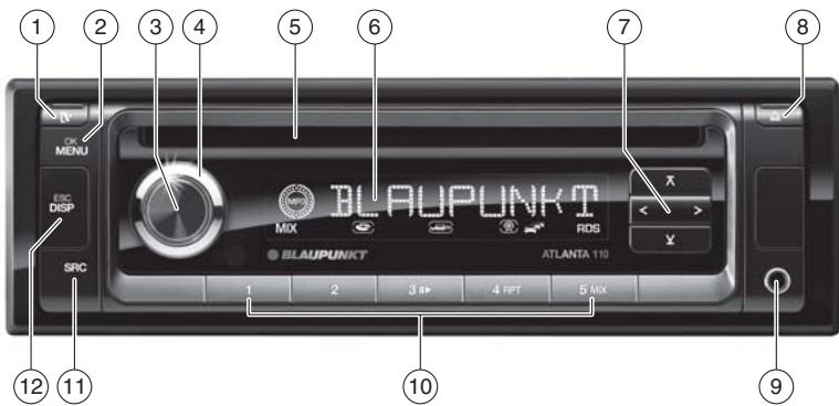 BLAUPUNKT ATLANTA 110 - Dimensões e peso - 1