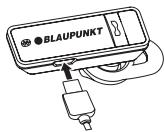 BLAUPUNKT BT DRIVE FREE 211 - Recharge de la batterie dans le casque - 1