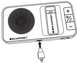 BLAUPUNKT BT DRIVE FREE 211 - Charge de la batterie dans la station d'accueil - 1