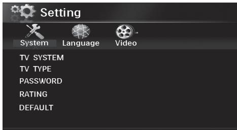 BLAUPUNKT MONTEVIDEO 4010 DVD - Configuration du système DVD - 1
