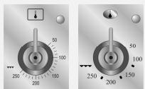 SMEG CS19-5 - Manette du thermostat réglable entre 50 - 250 °C - 1