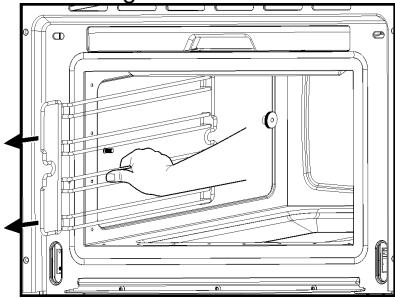 SMEG SC45V2 - Démontage des guides à plateaux - 3