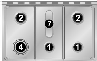 SMEG SCB60MFB - Diamètre des récipients (Mod. 90 cm.) - 5