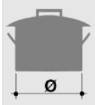 SMEG SCB91MFA5 - Diamètre des récipients (Mod. 90 cm.) - 1