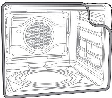 SMEG SCB92PX8 - Démontage du joint (à l'exception des modèles à pyrolyse) - 1
