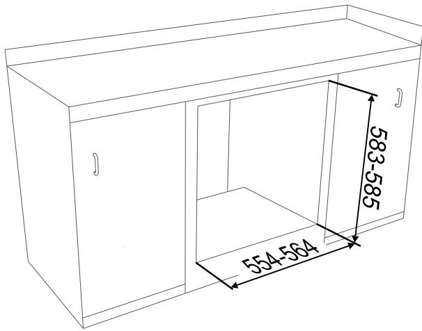 SMEG SCP399X-8 - Positionnement du four - 5