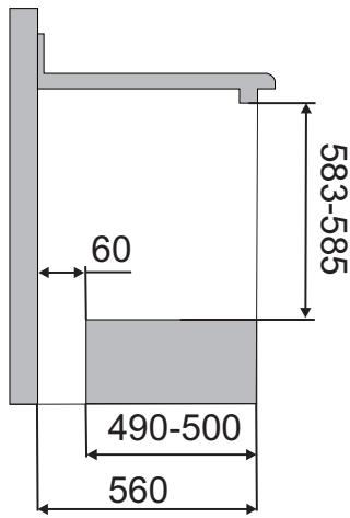 SMEG SCP399X-8 - Positionnement du four - 6