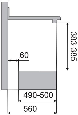 SMEG SCP490N-8 - Positionnement du four - 6