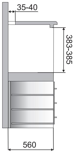 SMEG SCP490N-8 - Positionnement du four - 8