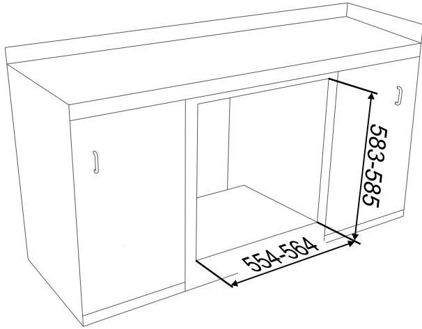 SMEG SCP490N-8 - Positionnement du four - 5